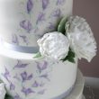 Peonies and sweetness wedding cake