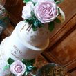 sugar roses drips wedding cake