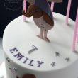 Gymnastic birthday cake