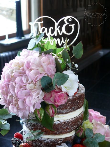 Naked wedding cake manchester