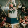 chic manchester wedding cake