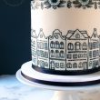 Delftware inspired birthday cake