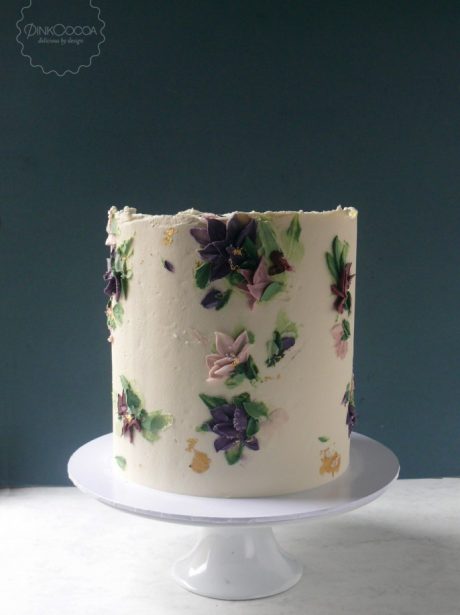Buttercream Painted Wedding cake Manchester