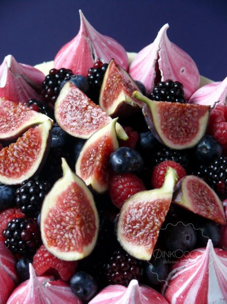 Figs, Berries & Meringues Birthday Cake