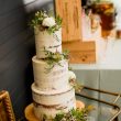 Semi naked wedding cake Holford Estate