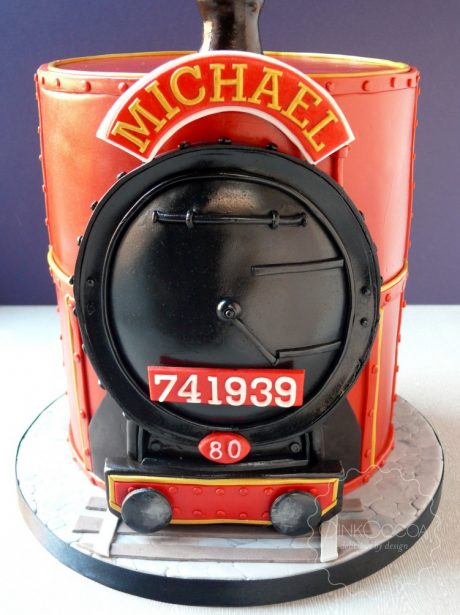 Train 80th Birthday cake Manchester