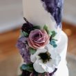Purple wedding cake Manchester