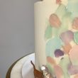 Pastel buttercream wedding two tier cake