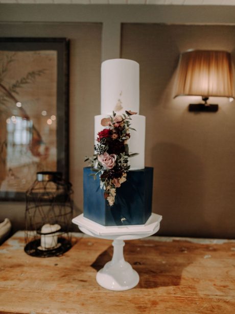 Manchester Navy wedding cake