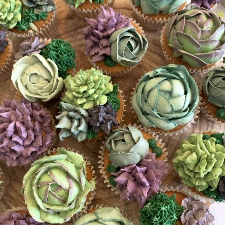 Succulent Wedding Cupcakes