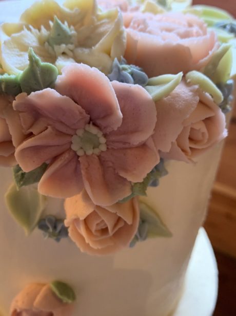Buttercream floral cupcake Cheshire