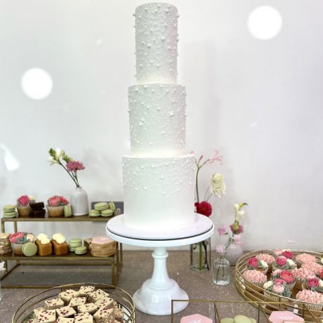 Pink & Green Wedding Dessert Table Manchester